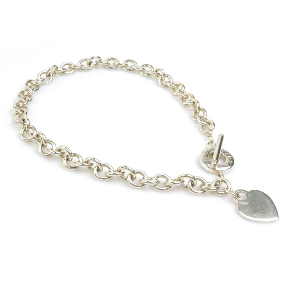 Tiffany Co Heart Toggle Necklace Sterling Silver